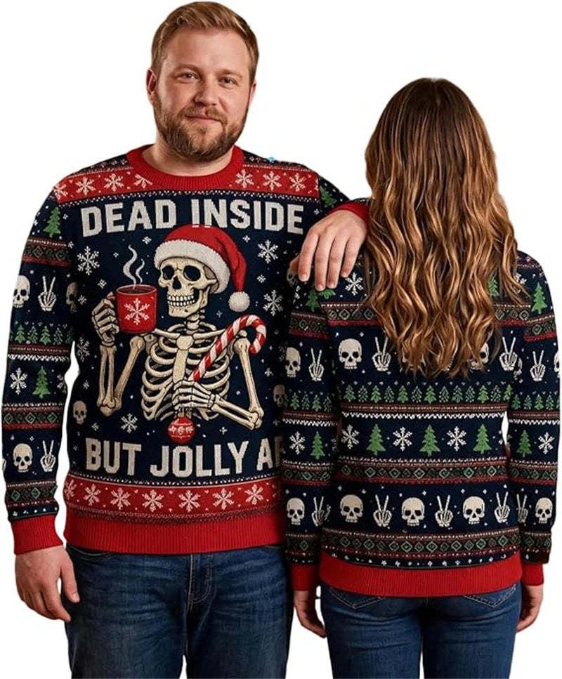Funny Santa Costume Hairy Chest Christmas Sweatshirt