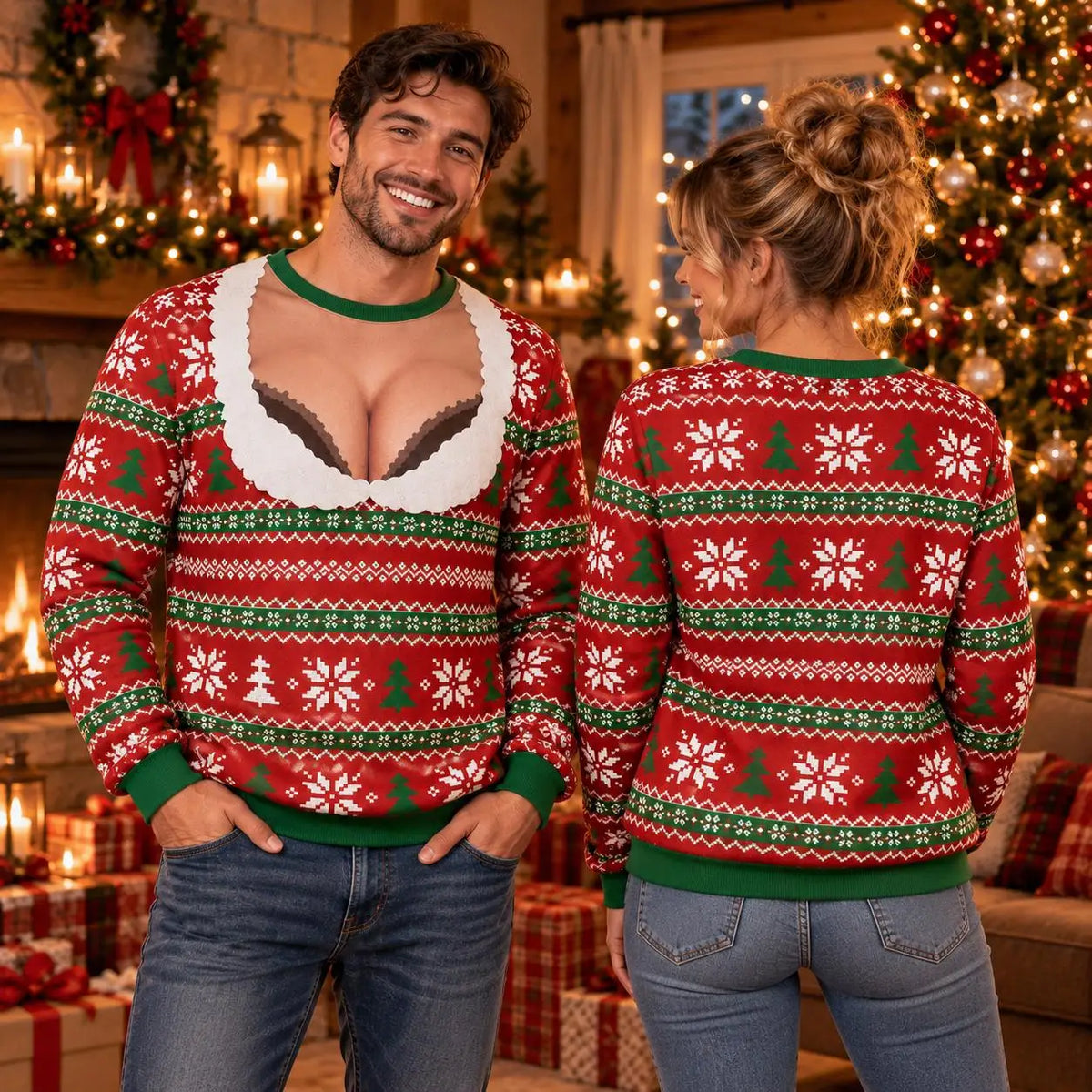 Funny Christmas Graphic Sweater